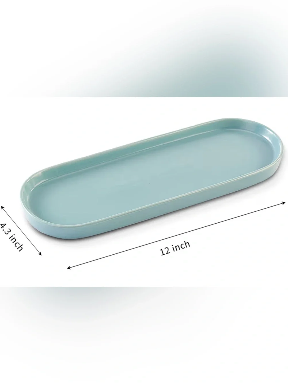 Ceramic Sink Tray, Bathroom Counter Tray, Bathtub Tray, Cosmetics Dish